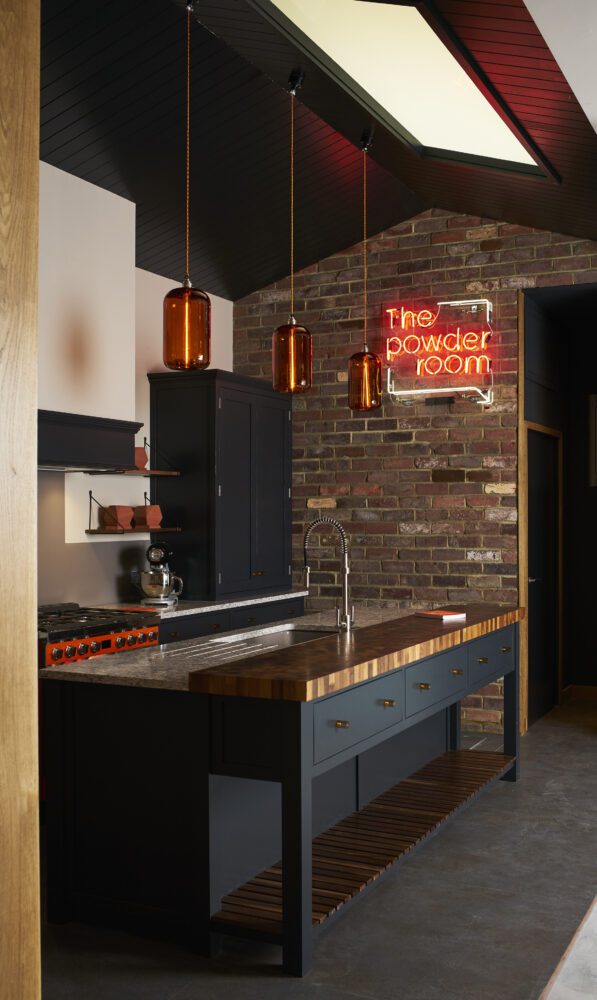 dark kitchen finishes
