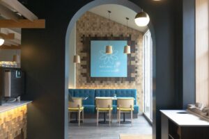 Health spa cafe signage
