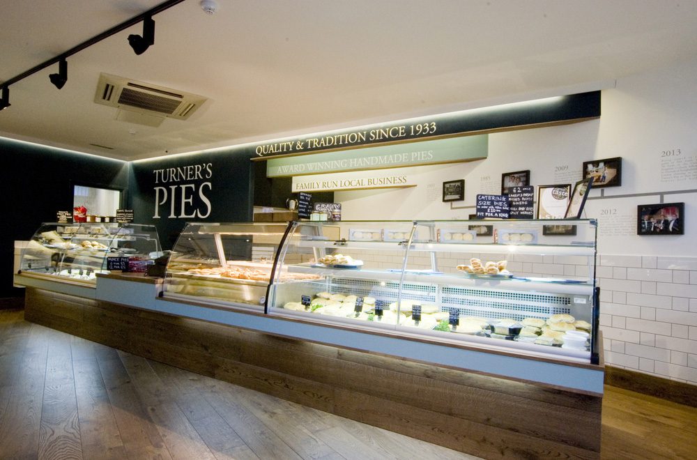 pie shop counter Retail Interior Designer