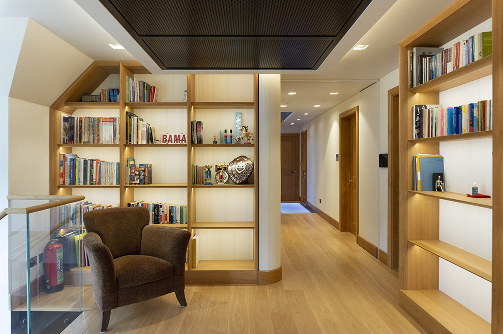 residential interior designer Sussex library