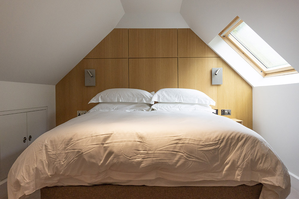 residential designer attic bedroom