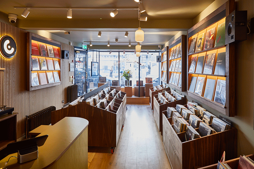 interior design record shop